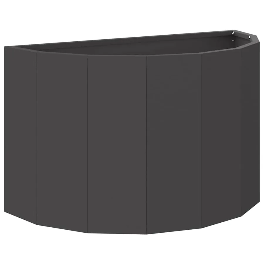 Jardinière Noir 60 x 30 x 35 cm Acier - 2