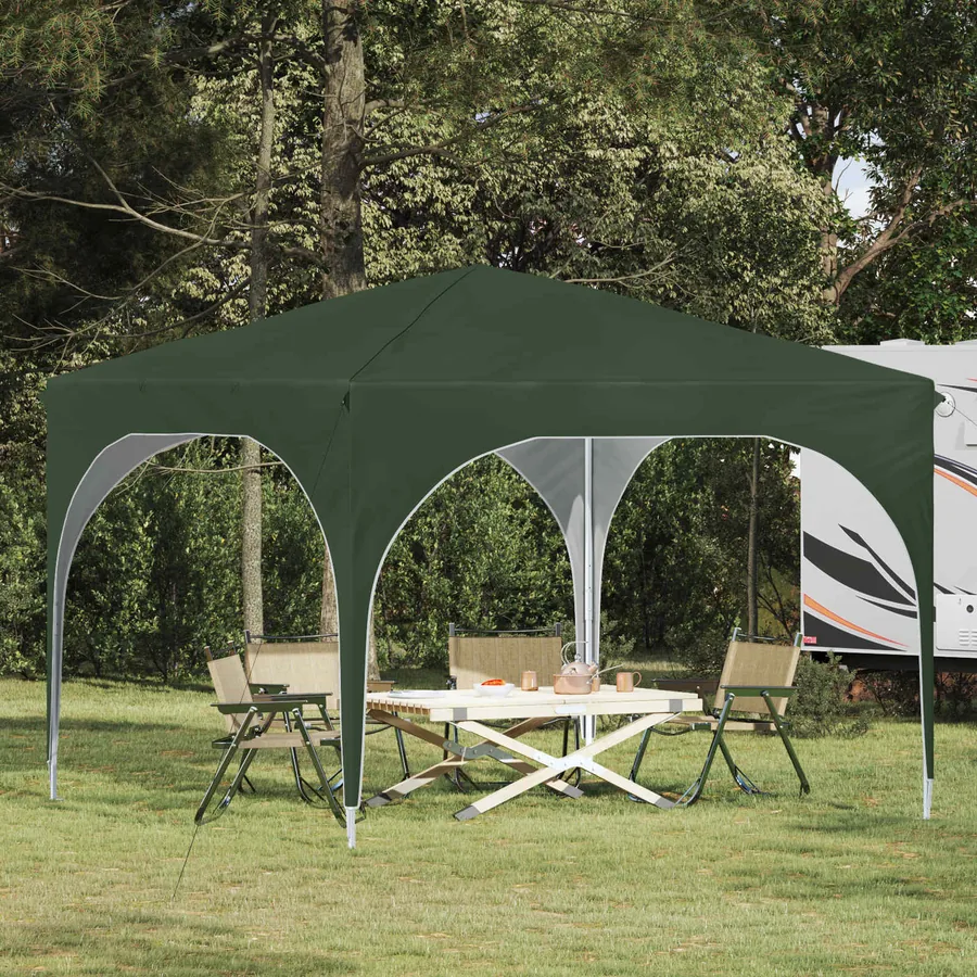 Tente de fête pop-up 290 x 290 x 245 cm Vert