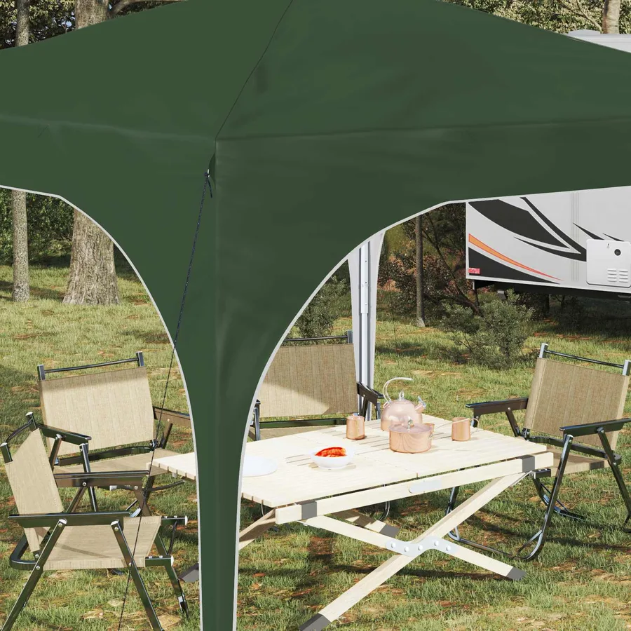 Tente de fête pop-up 290 x 290 x 245 cm Vert - 4