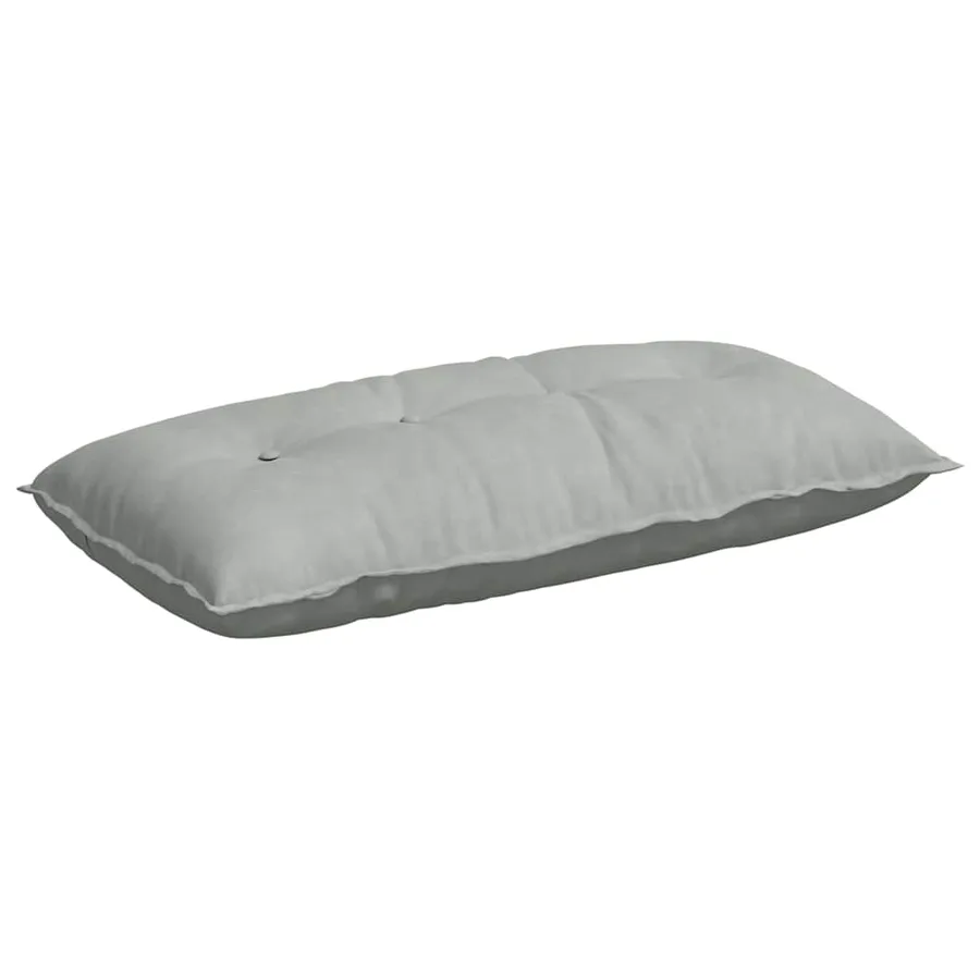 Coussin de Dos Gris clair 100 x 50 cm Tissu en velours côtelé - 2