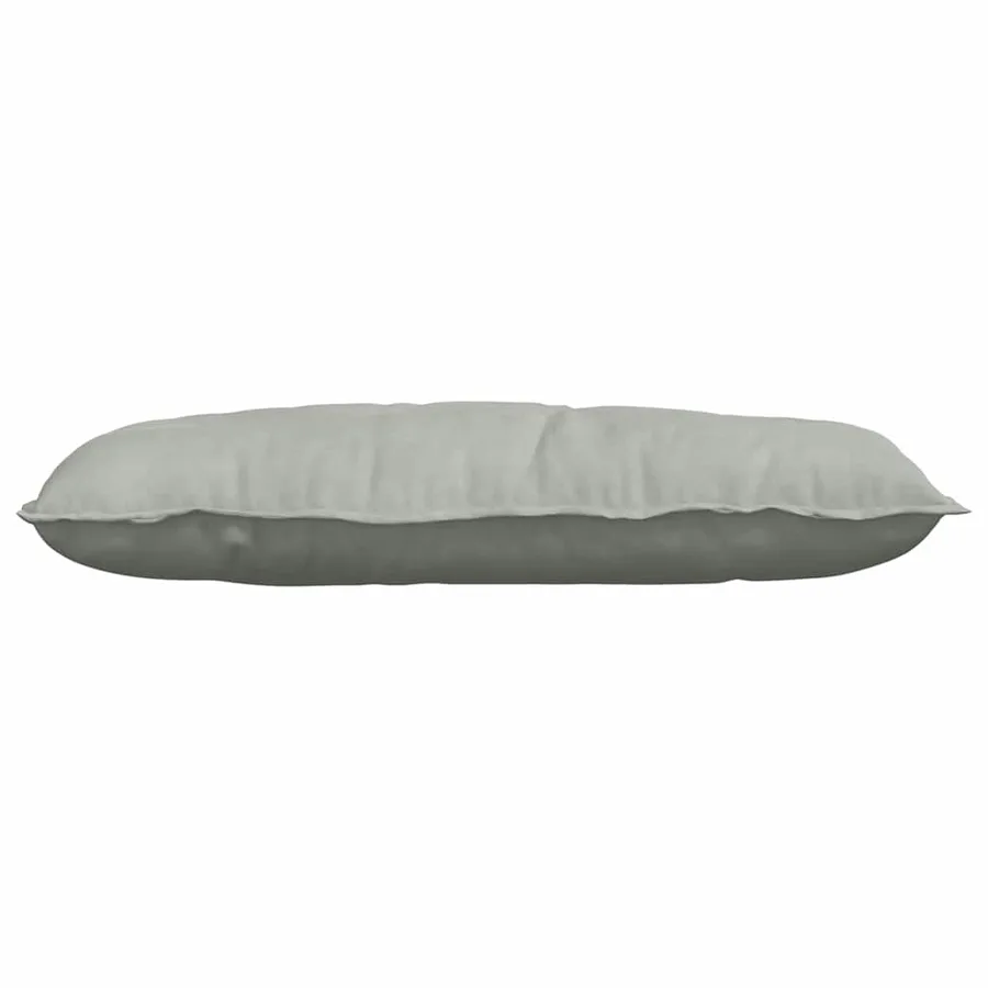 Coussin de Dos Gris clair 100 x 50 cm Tissu en velours côtelé - 5
