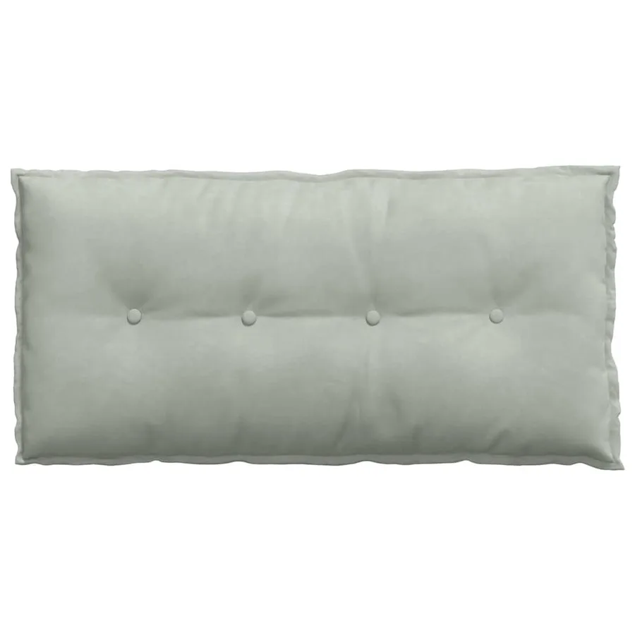 Coussin de Dos Gris clair 100 x 50 cm Tissu en velours côtelé - 6