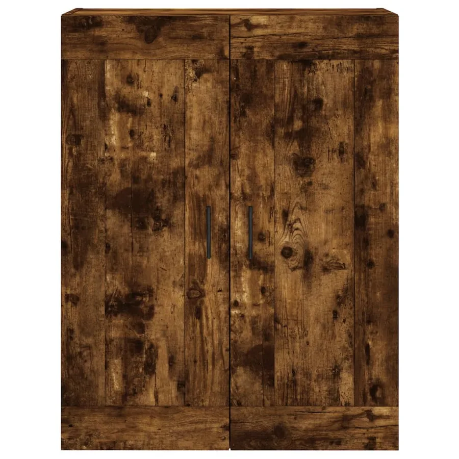 Buffet haut Chêne fumé 69,5x34x180 cm Bois d'ingénierie - 6