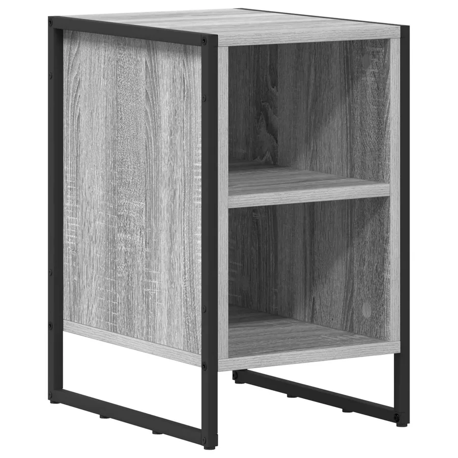 Table de chevet Gris Sonoma 39.5 x 30 x 50 cm Bois d'ingénierie - 2