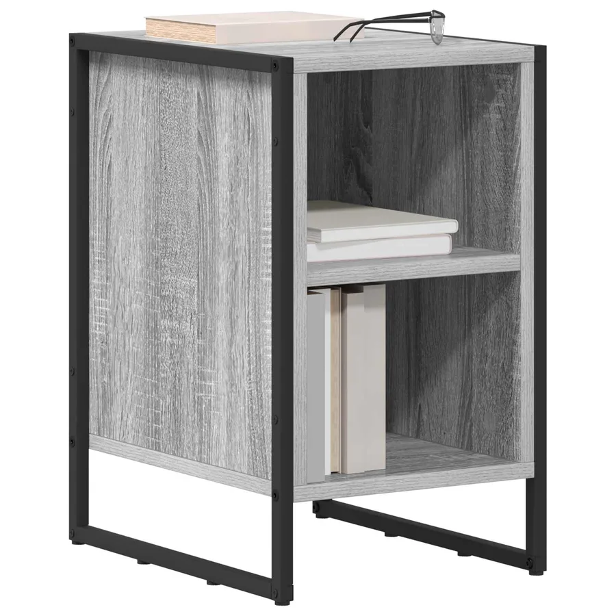 Table de chevet Gris Sonoma 39.5 x 30 x 50 cm Bois d'ingénierie - 3