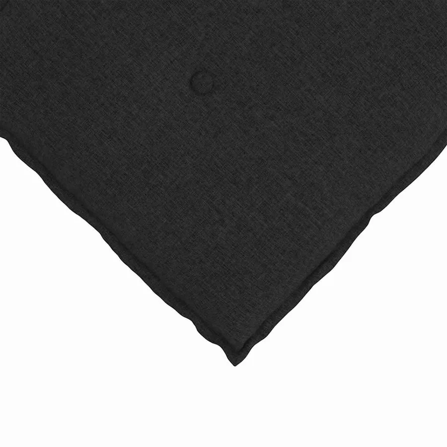 Coussin de Dos Noir 120 x 19 x 50 cm tissu - 7