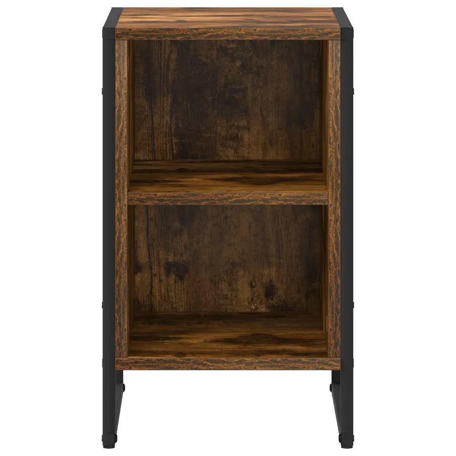 Table de chevet Chêne Fumé 39.5 x 30 x 50 cm Bois d'ingénierie - 5