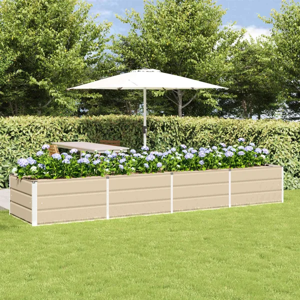 Jardinière Ivoire 320 x 80 x 45 cm Acier