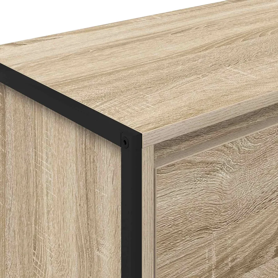 Meuble d'appoint Sonoma 79 x 36 x 75 cm Bois d'ingénierie - 9