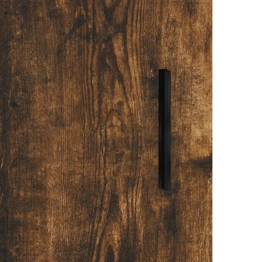 Buffet haut Chêne fumé 69,5x34x180 cm Bois d'ingénierie - 10