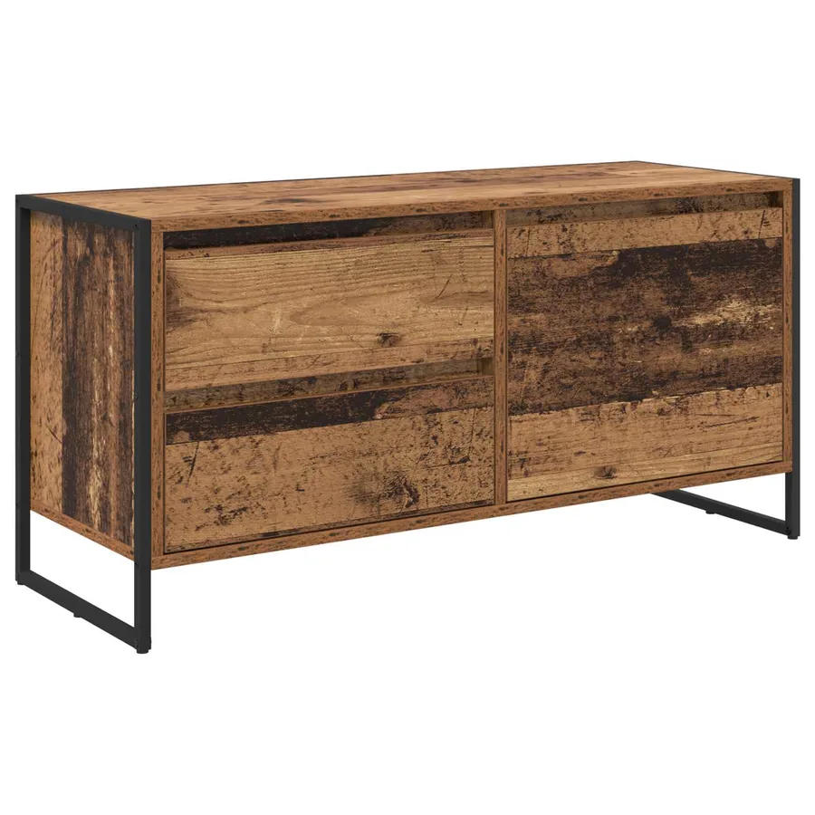 Meuble TV Bois Ancien 100 x 36 x 49.5 cm Bois d'ingénierie - 2