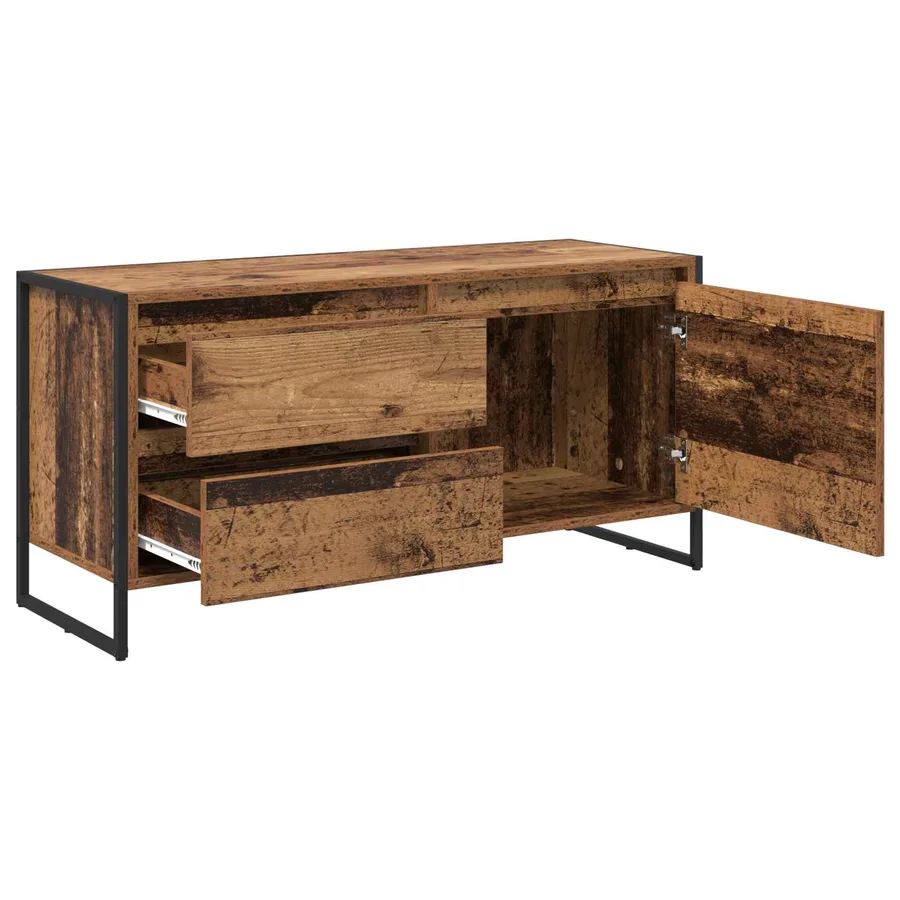 Meuble TV Bois Ancien 100 x 36 x 49.5 cm Bois d'ingénierie - 5