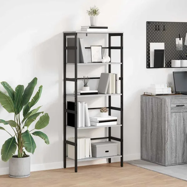 Étagère Gris Sonoma 60 x 29,5 x 149 cm Bois d'ingénierie