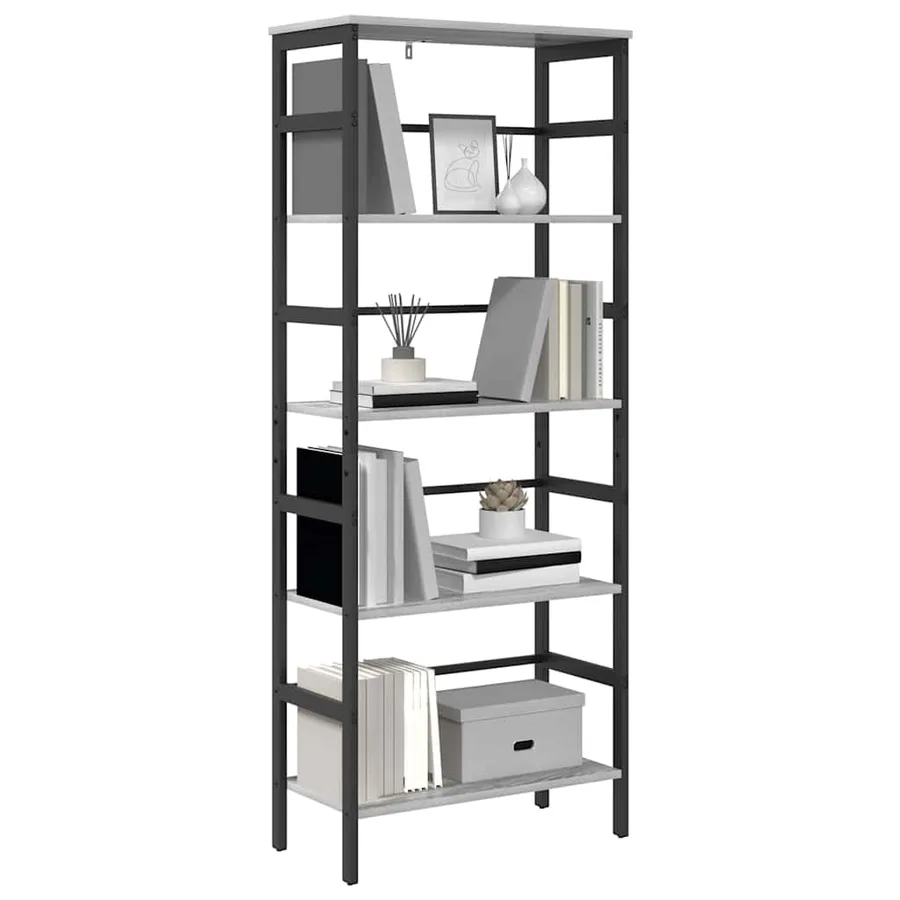 Étagère Gris Sonoma 60 x 29,5 x 149 cm Bois d'ingénierie - 3