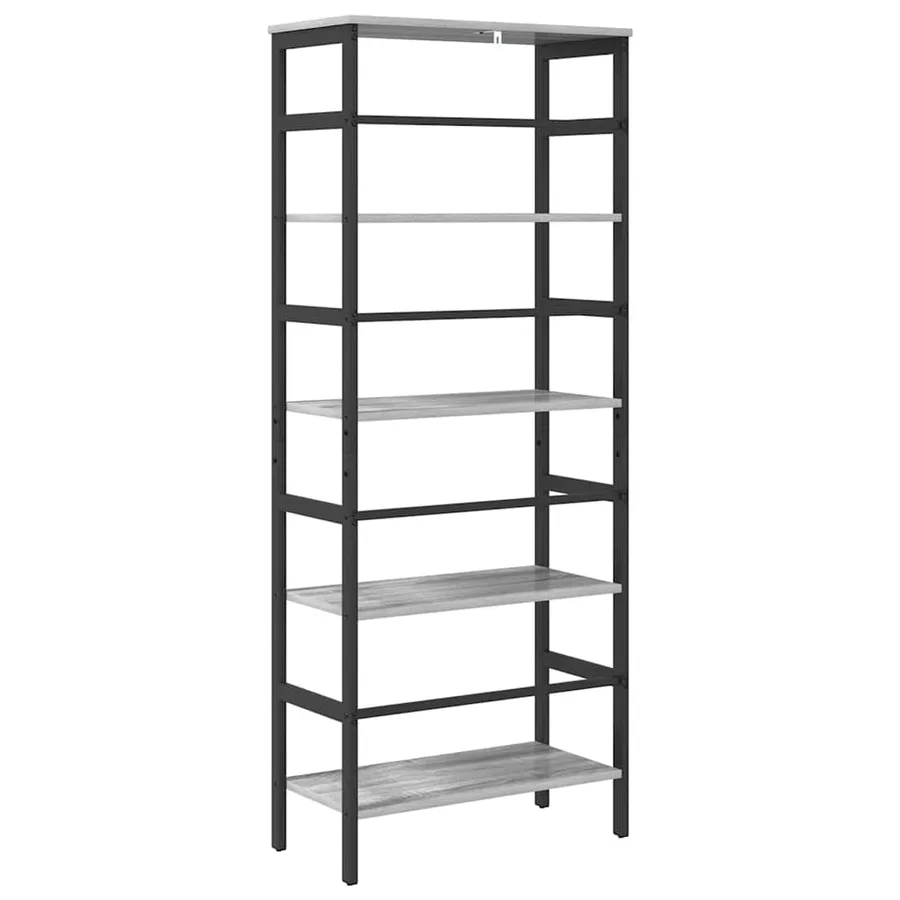 Étagère Gris Sonoma 60 x 29,5 x 149 cm Bois d'ingénierie - 7