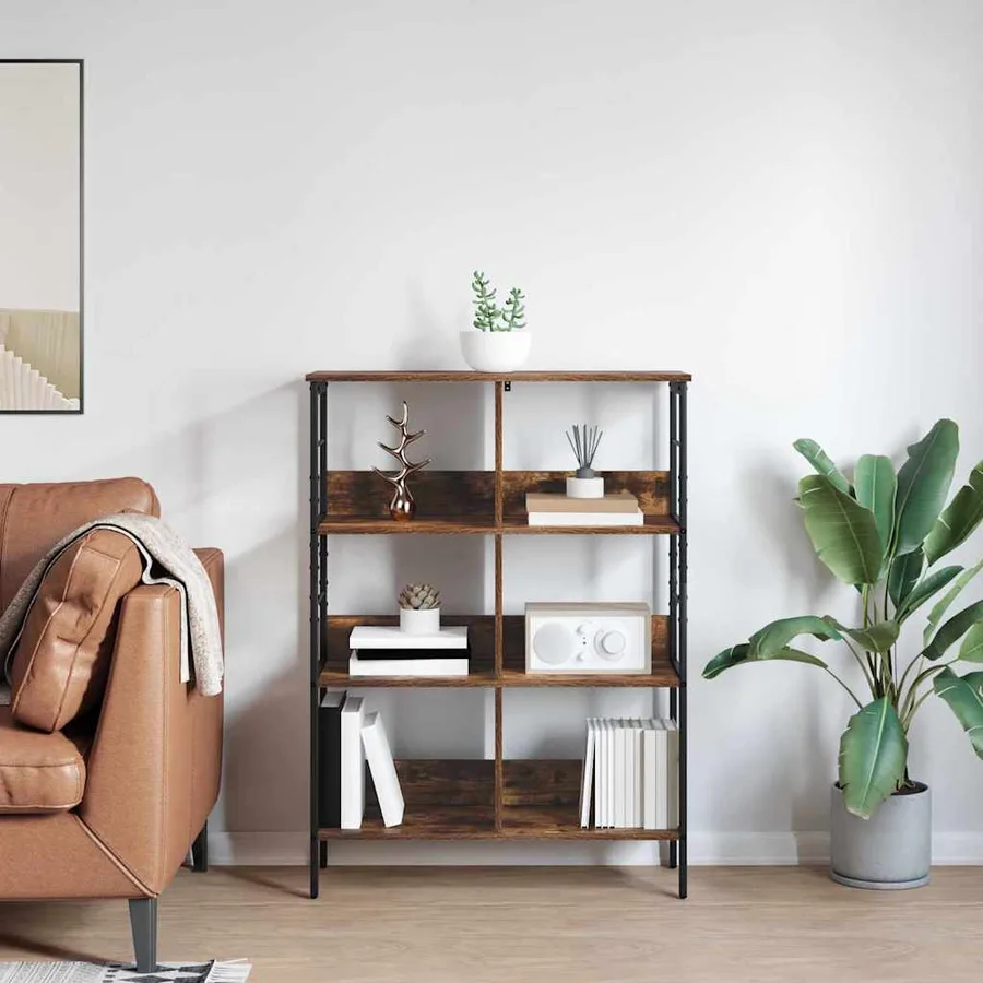 Étagère Chêne fumé 82 x 32 x 112 cm Bois d'ingénierie - 4