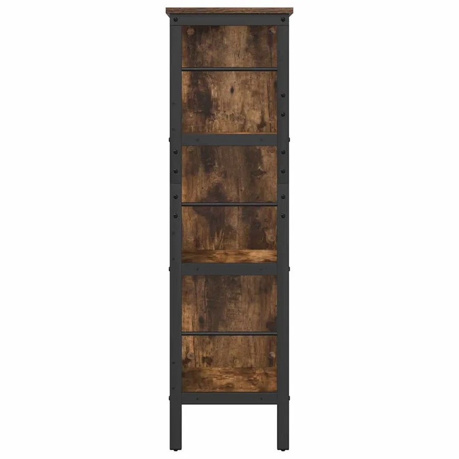 Étagère Chêne fumé 82 x 32 x 112 cm Bois d'ingénierie - 6