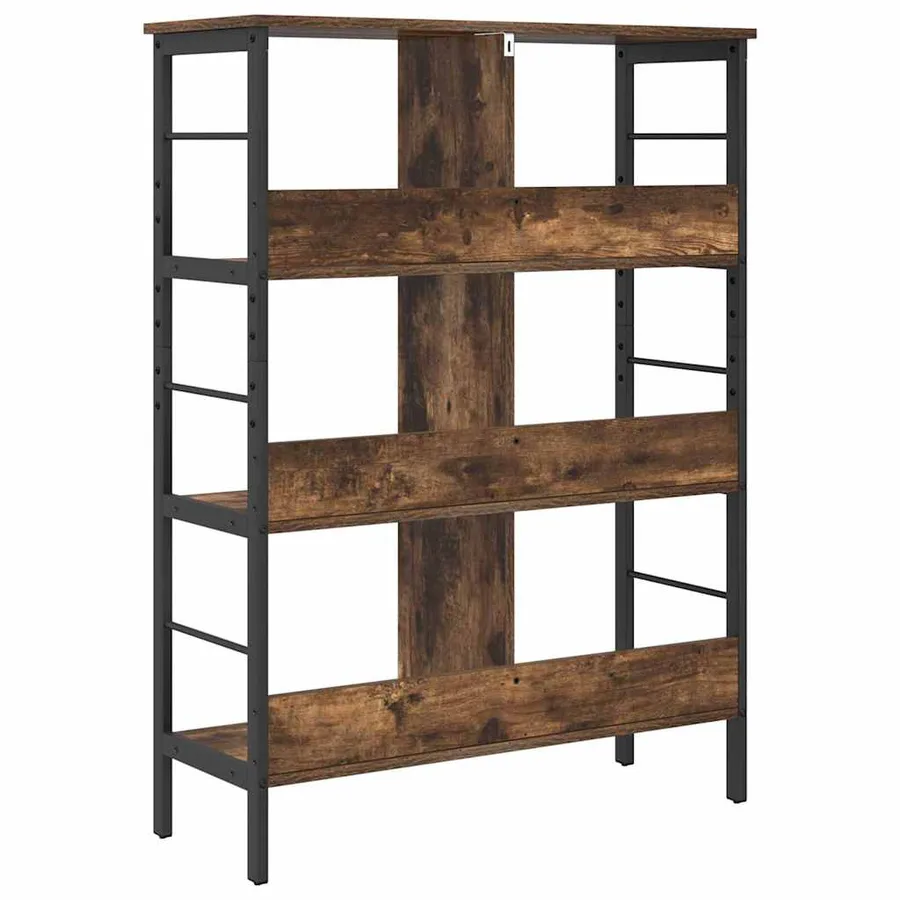 Étagère Chêne fumé 82 x 32 x 112 cm Bois d'ingénierie - 7