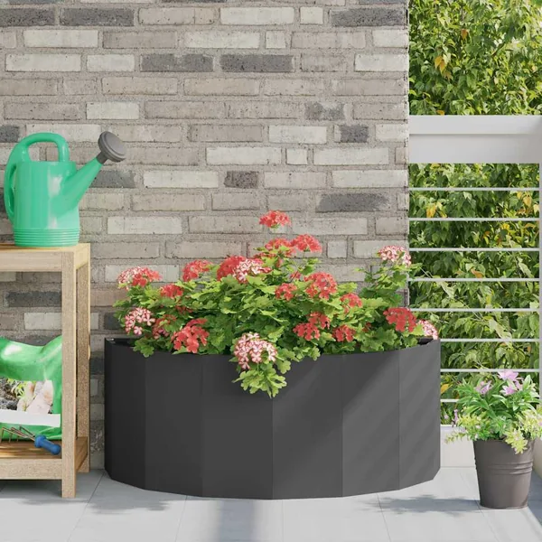 Jardinière Noir 90 x 45 x 35 cm Acier