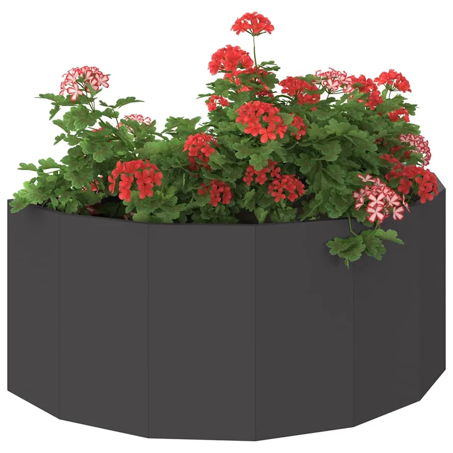Jardinière Noir 90 x 45 x 35 cm Acier - 3