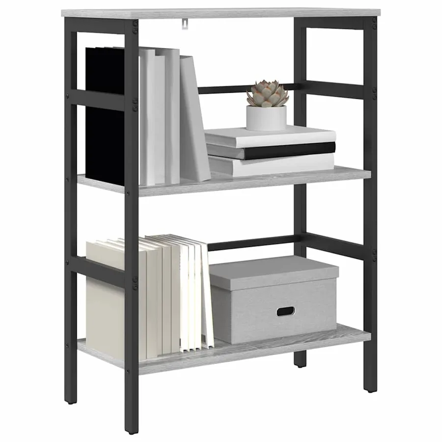 Étagère Gris Sonoma 60 x 29,5 x 81 cm Bois d'ingénierie - 3