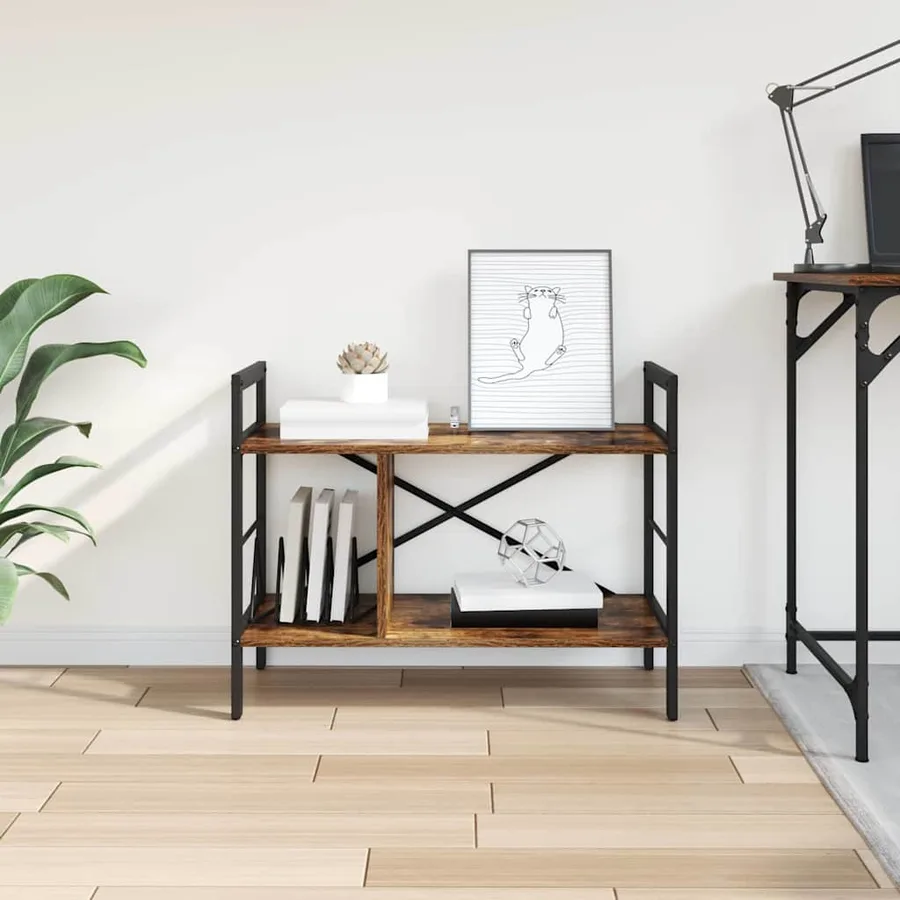 Étagère Chêne fumé 75 x 30 x 58,5 cm Bois d'ingénierie - 4