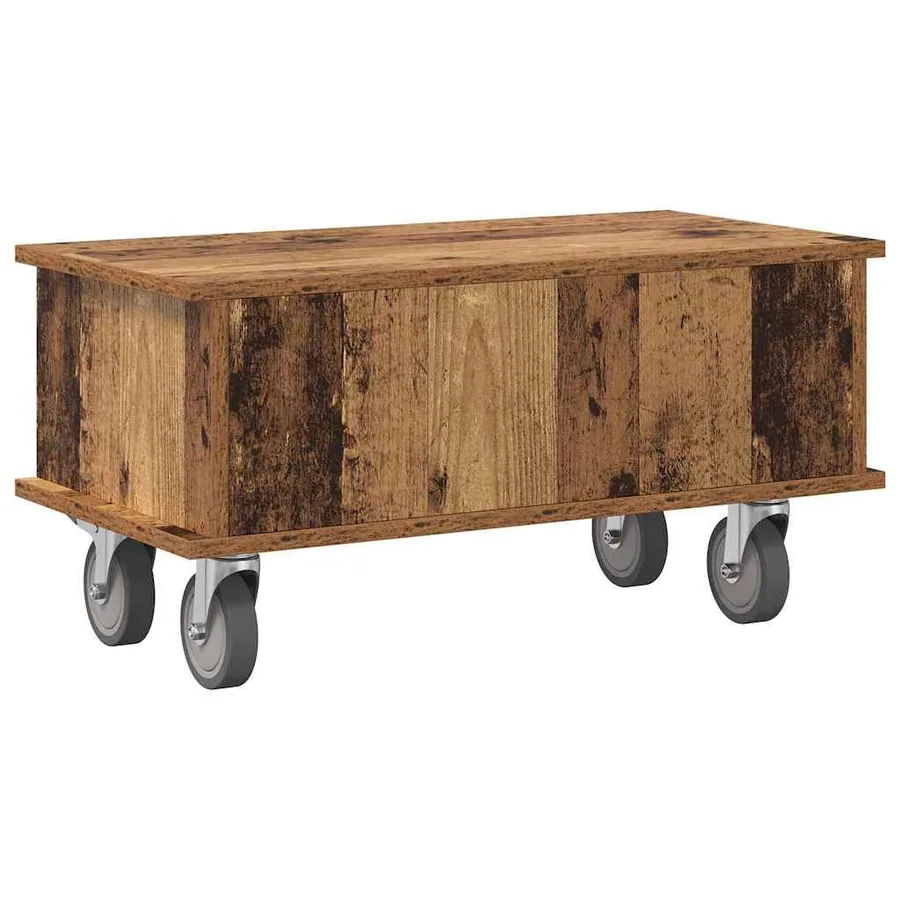 Meuble TV Bois ancien 68,5 x 35 x 35 cm Bois d'ingénierie - 7