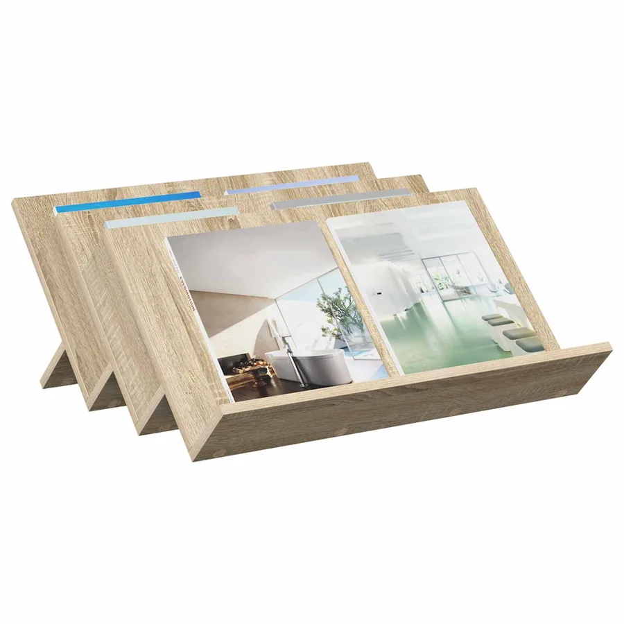Étagère à magazines avec étagère Chêne Sonoma 65 x 53 x 28,5 cm - 3