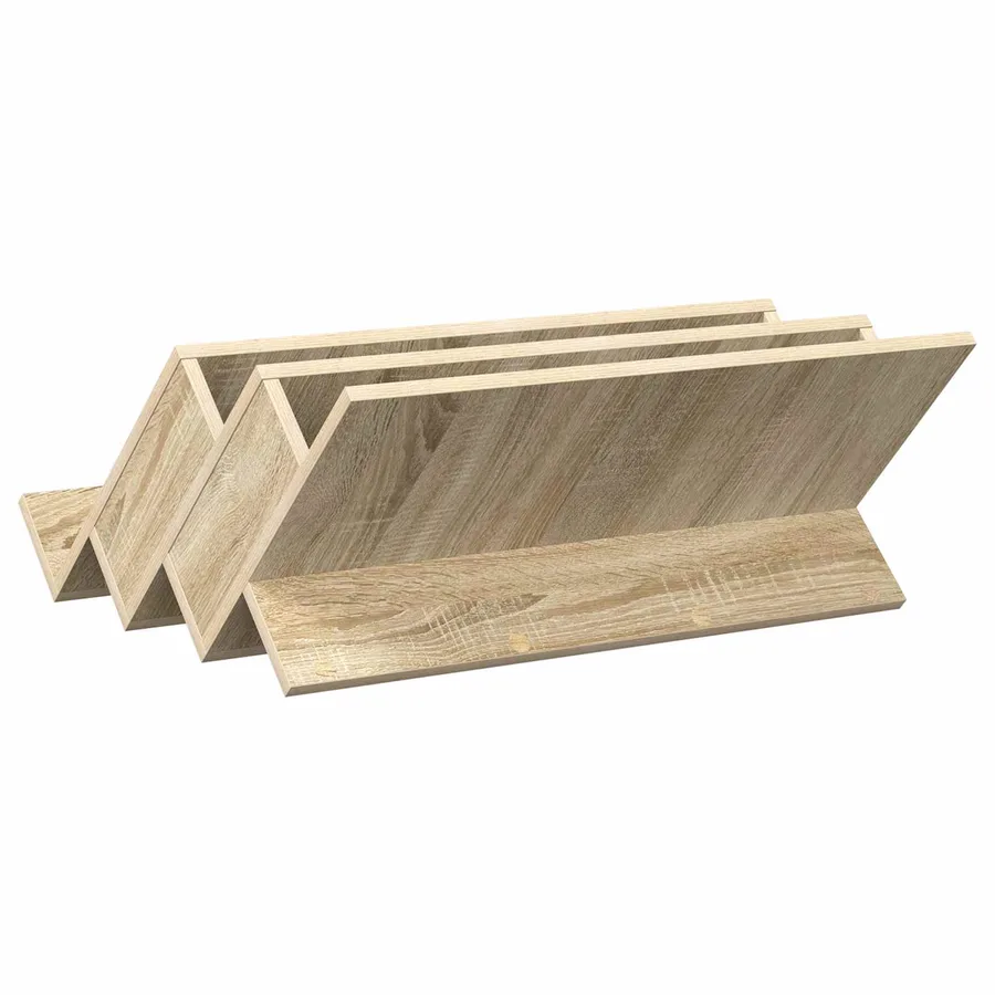 Étagère à magazines avec étagère Chêne Sonoma 65 x 53 x 28,5 cm - 7