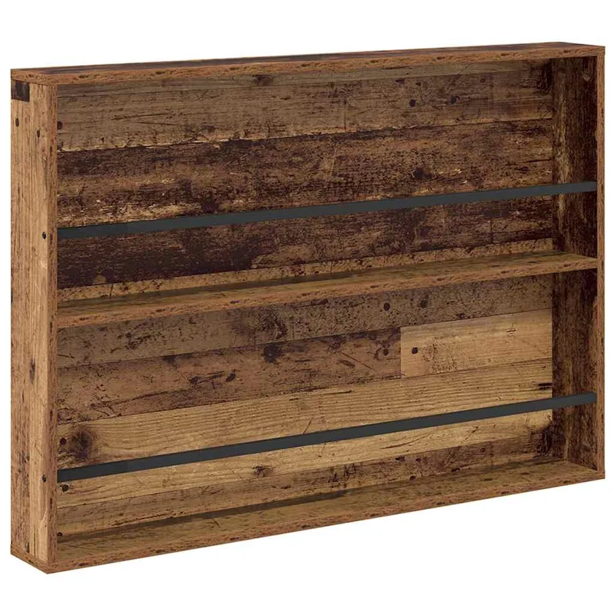 Étagère à magazines 2 pcs Bois ancien 100 x 12 x 70 cm - 4