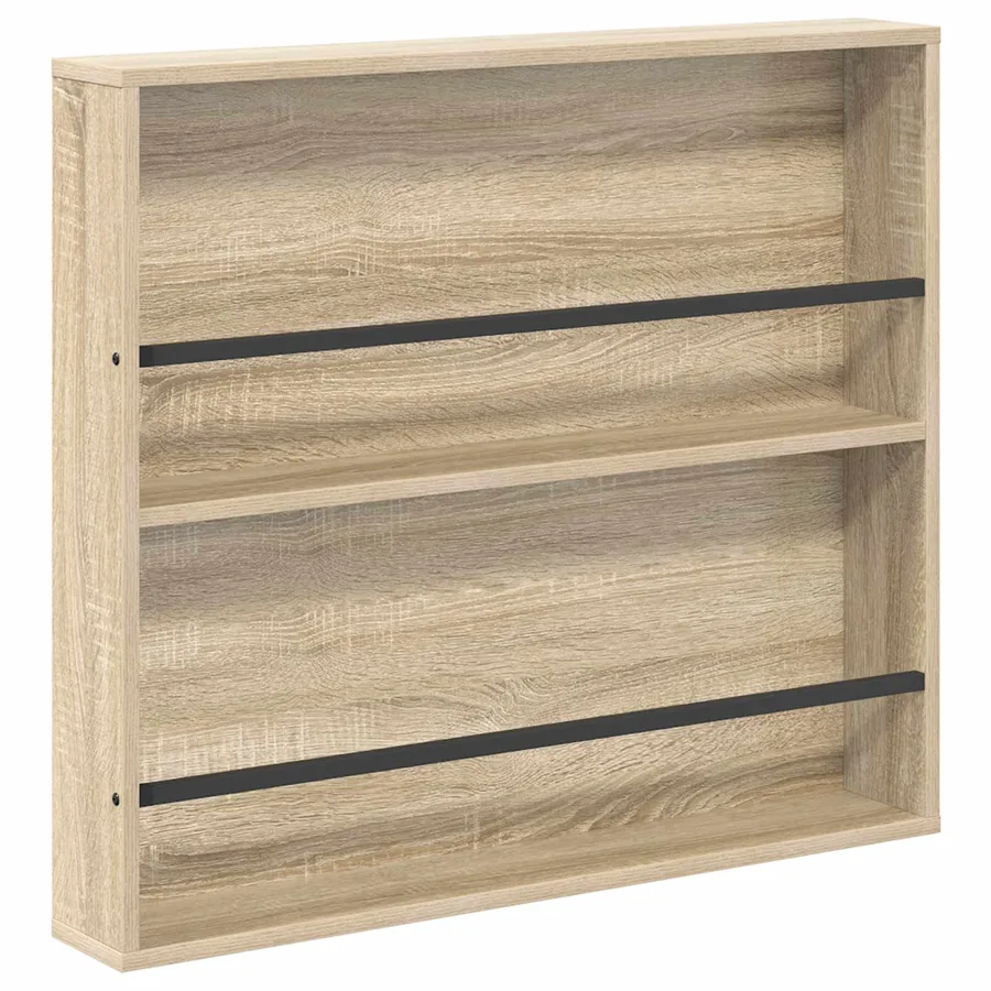 Étagère à magazines avec étagère Chêne Sonoma 80 x 12 x 70 cm - 2
