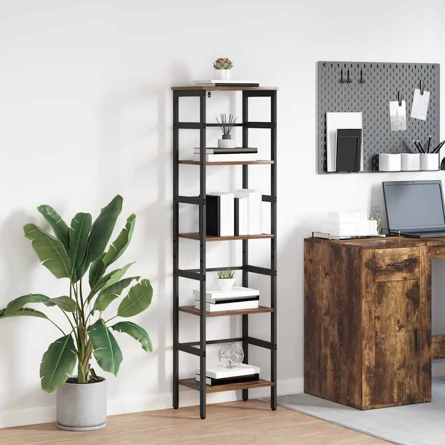Étagère Chêne fumé 40 x 29,5 x 149 cm Bois d'ingénierie