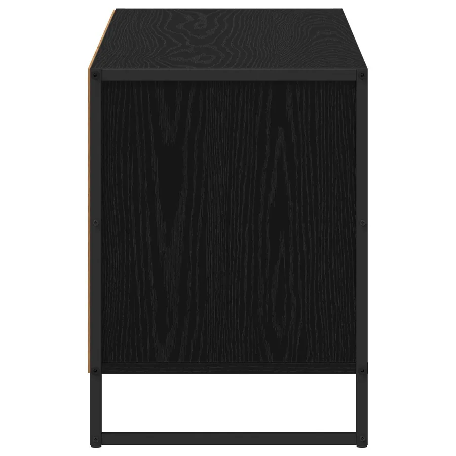 Meuble TV Chêne noir 100 x 36 x 49,5 cm Bois d'ingénierie - 7