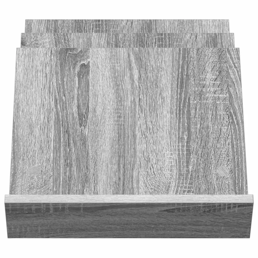 Étagère à magazines avec étagère Gris Sonoma 53 x 40 x 28,5 cm - 5