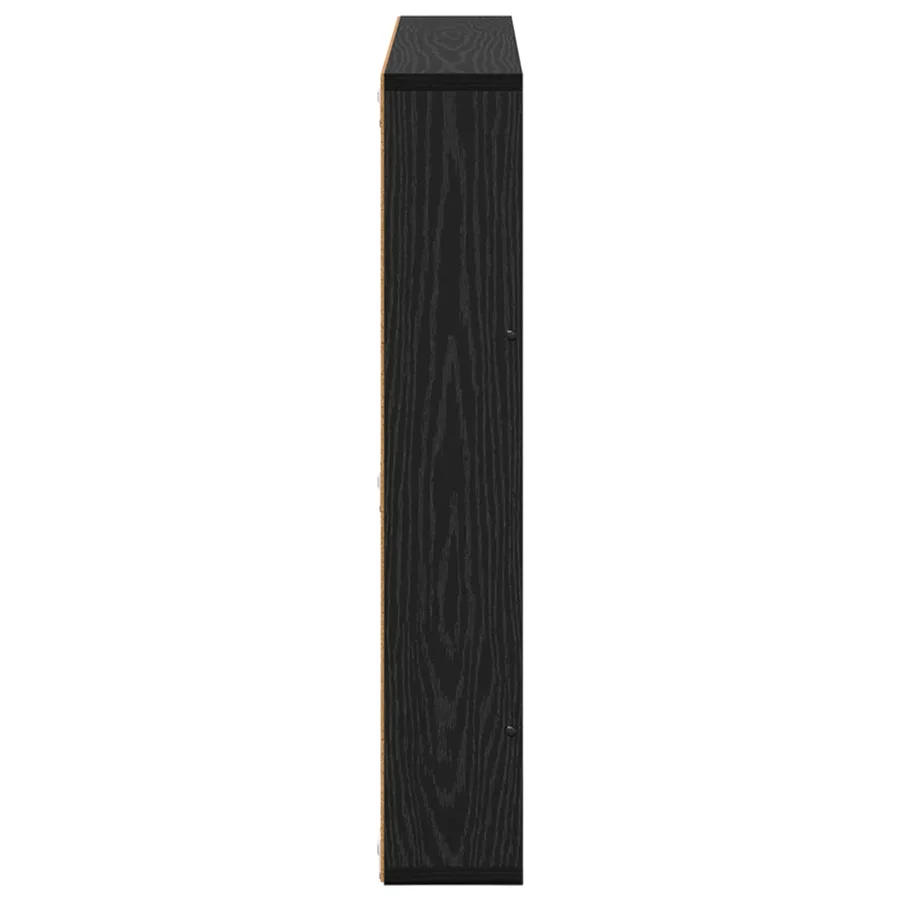 Étagère à magazines avec étagère Chêne noir 80 x 12 x 70 cm - 6