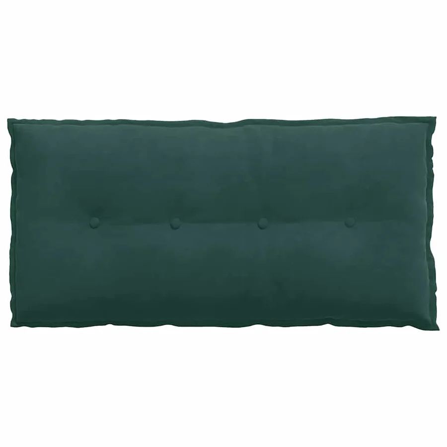 Coussin de Dos Vert foncé 100 x 50 cm Tissu en velours côtelé - 6