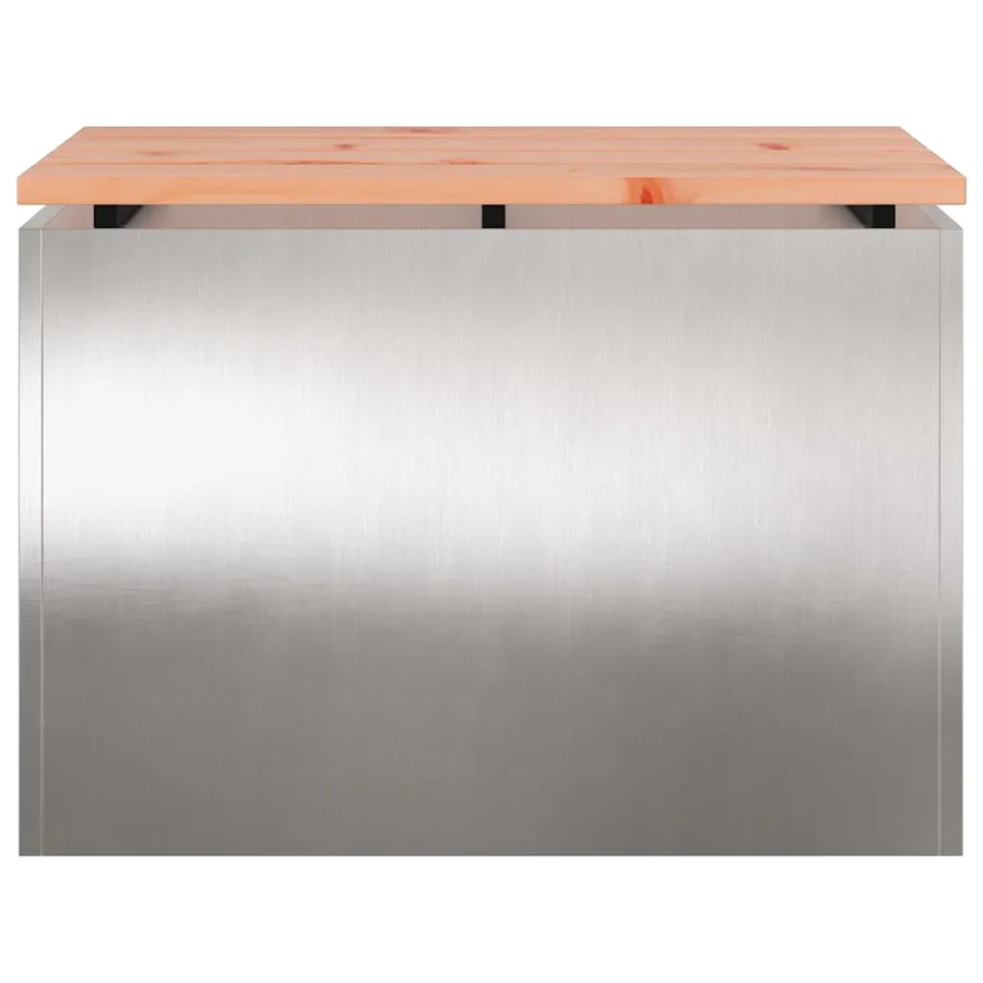 Banc de jardin Argent 60 x 40 x 43 cm Acier inoxydable - 4