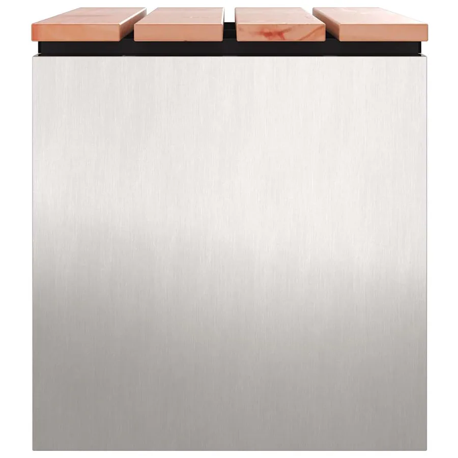Banc de jardin Argent 60 x 40 x 43 cm Acier inoxydable - 5