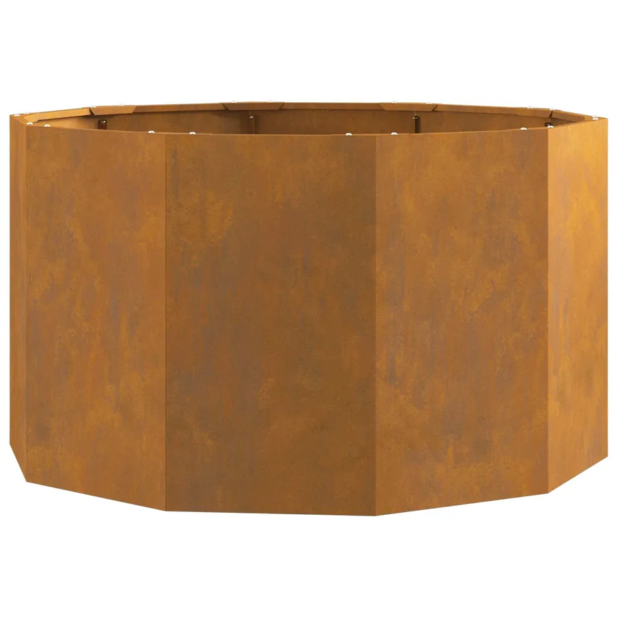 Jardinière Rouillé 90 x 90 x 50 cm Acier patiné - 2