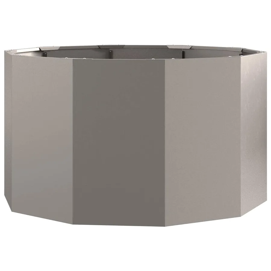 Jardinière Rouillé 90 x 90 x 50 cm Acier patiné - 5