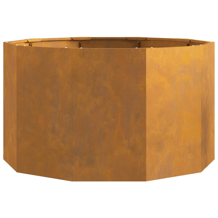 Jardinière Rouillé 90 x 90 x 50 cm Acier patiné - 6