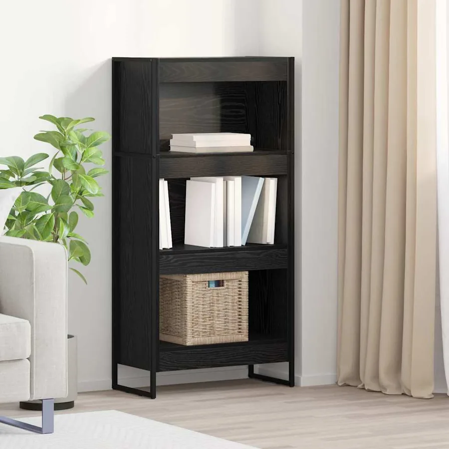 Bibliothèque Chêne noir 60 x 30 x 121 cm Bois d'ingénierie