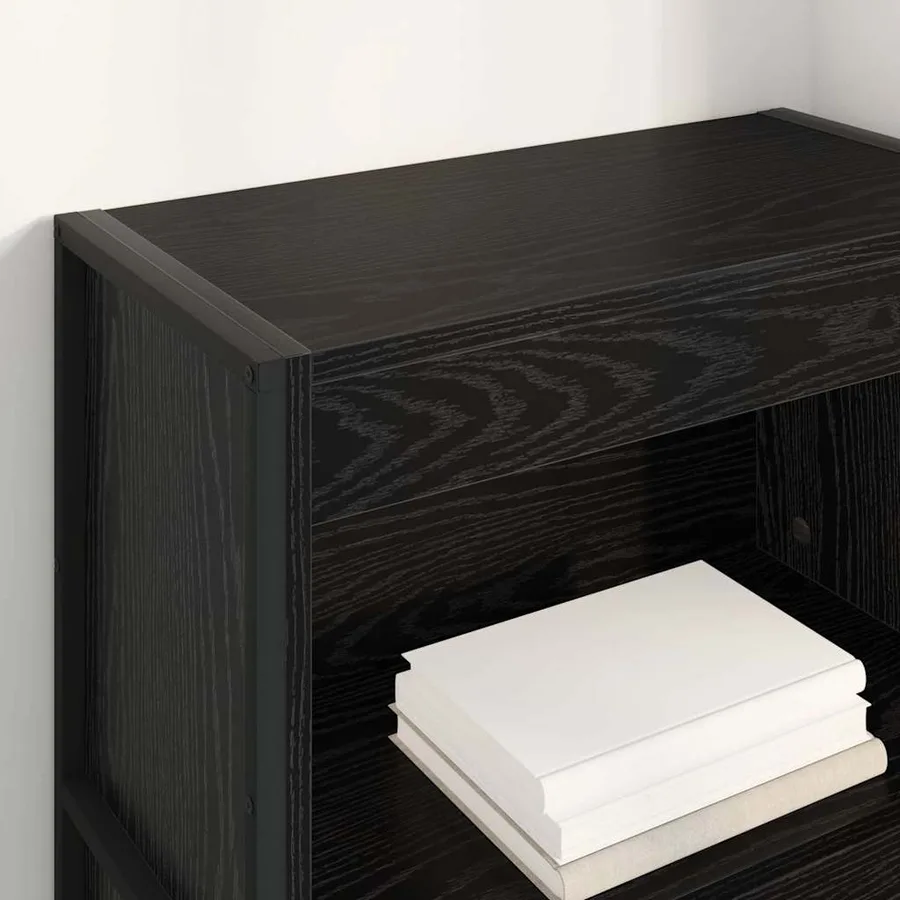Bibliothèque Chêne noir 60 x 30 x 121 cm Bois d'ingénierie - 4