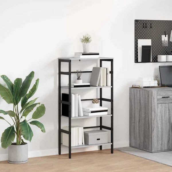 Étagère Gris Sonoma 60 x 29,5 x 115 cm Bois d'ingénierie