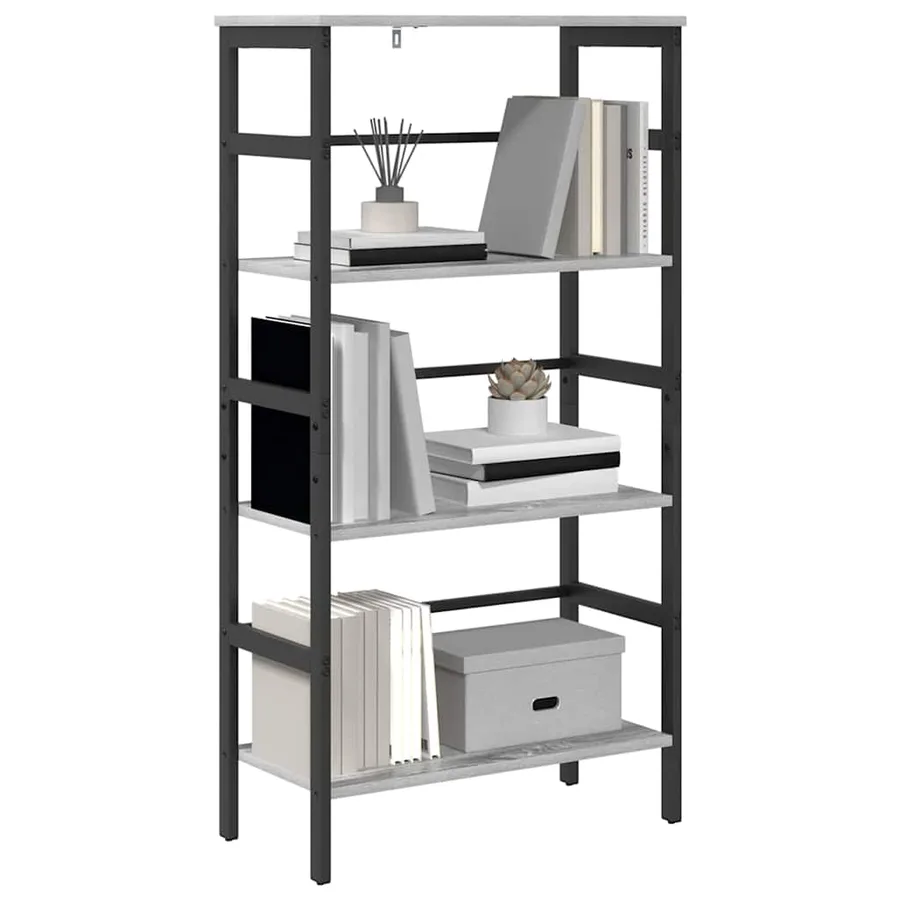 Étagère Gris Sonoma 60 x 29,5 x 115 cm Bois d'ingénierie - 3