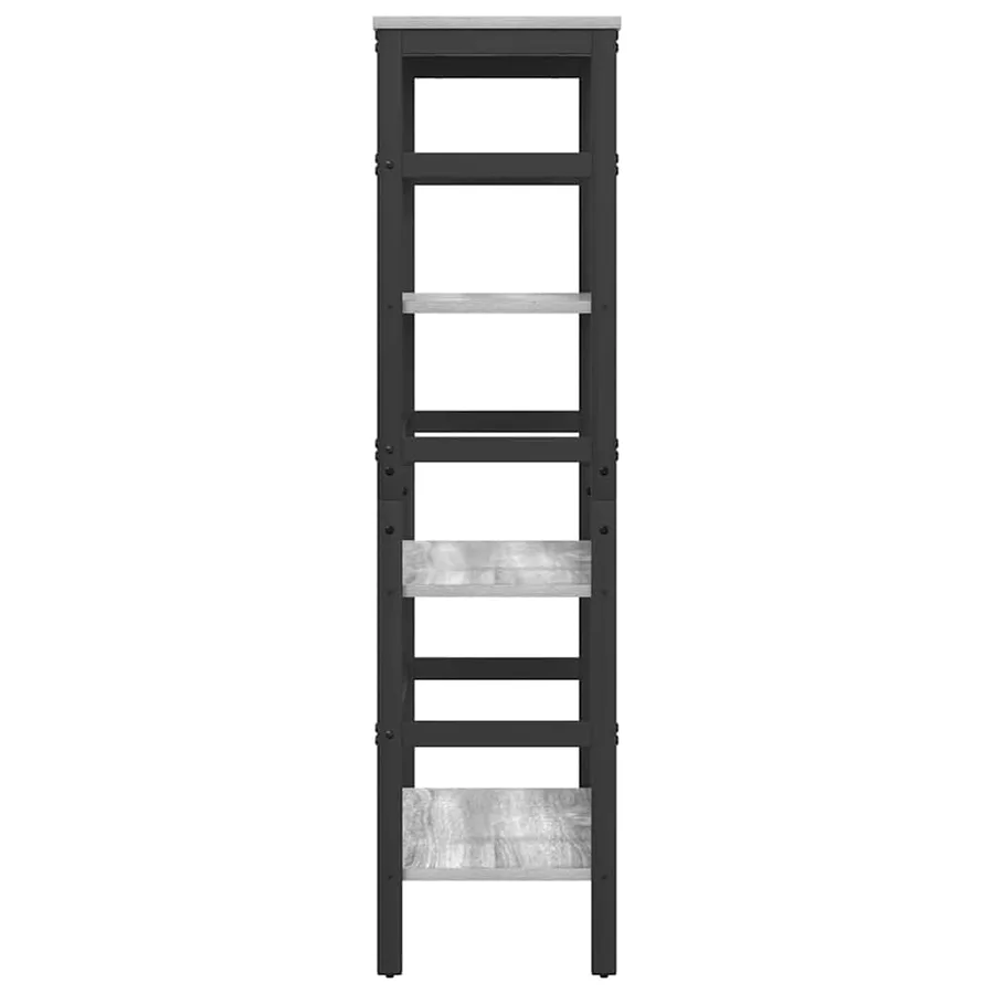 Étagère Gris Sonoma 60 x 29,5 x 115 cm Bois d'ingénierie - 6