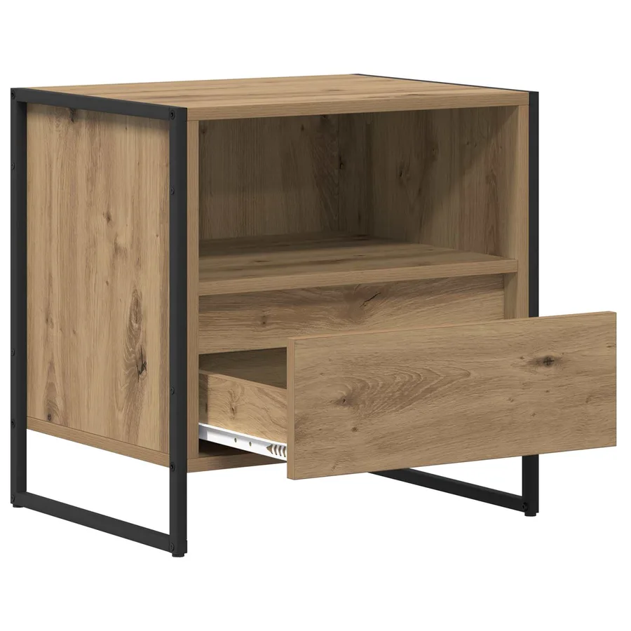 Table de chevet Chêne artisan 50 x 39,5 x 50 cm - 8