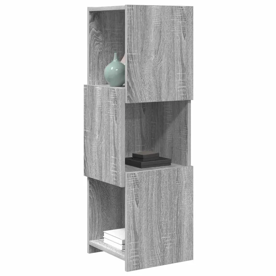 Meuble d'angle Gris Sonoma 30,5x30x95cm Bois d'ingénierie - 3