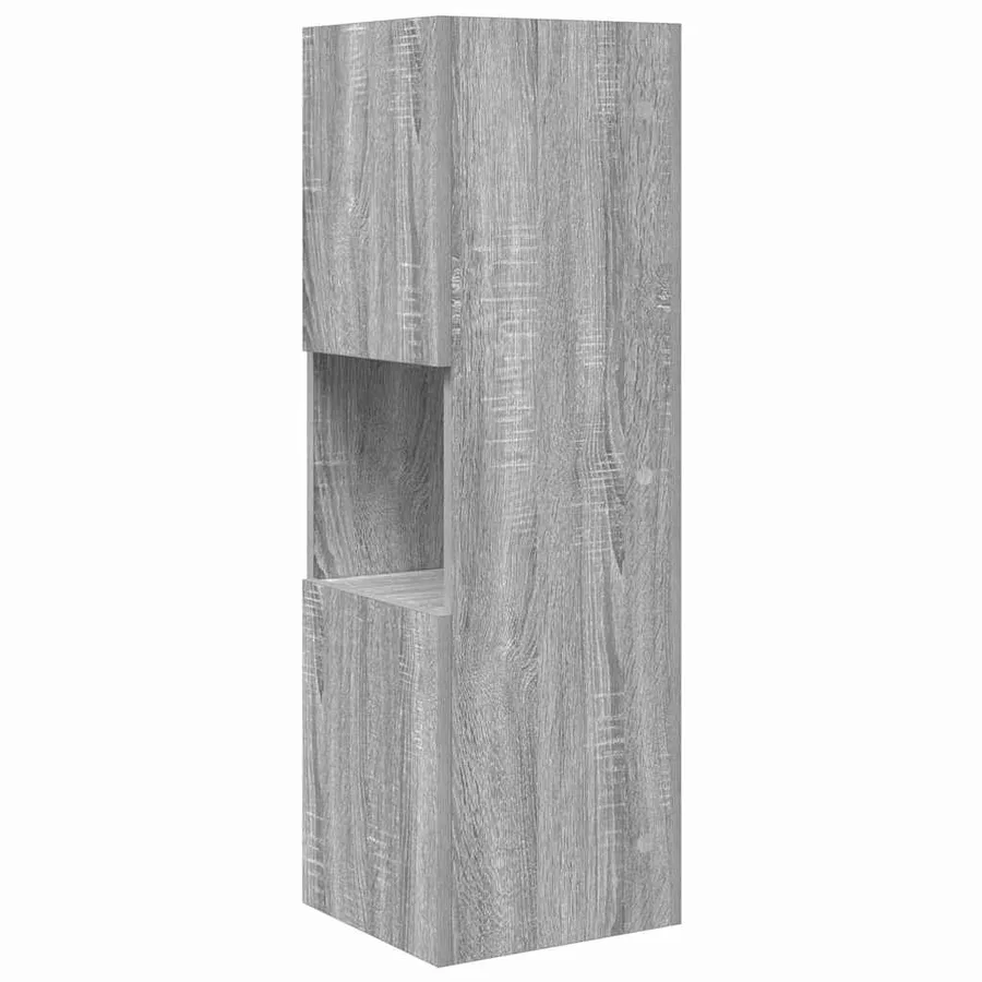 Meuble d'angle Gris Sonoma 30,5x30x95cm Bois d'ingénierie - 7