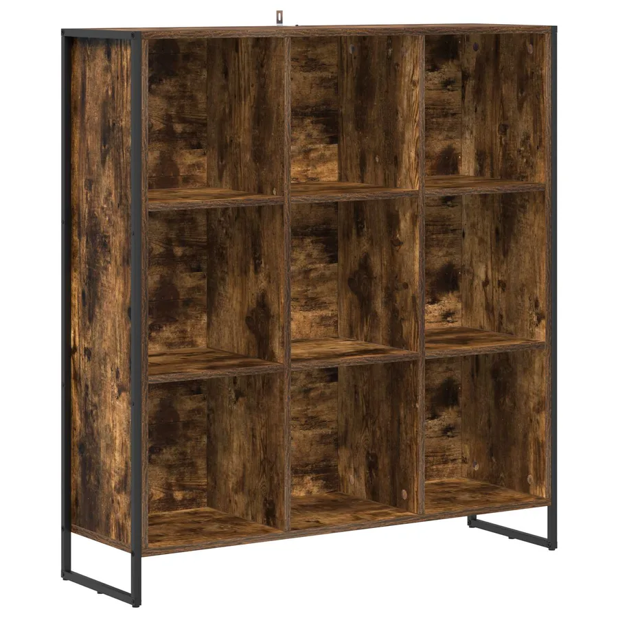 Bibliothèque Chêne Fumé 99,5 x 30 x 108,5 cm Bois d'ingénierie - 2